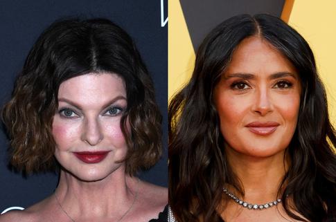 Линда Евангелиста вышла в свет с 18-летним сыном, который вхож в семью Сальмы Хайек