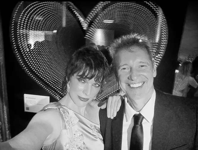 Мила Йовович с мужем Мила Йовович с мужем