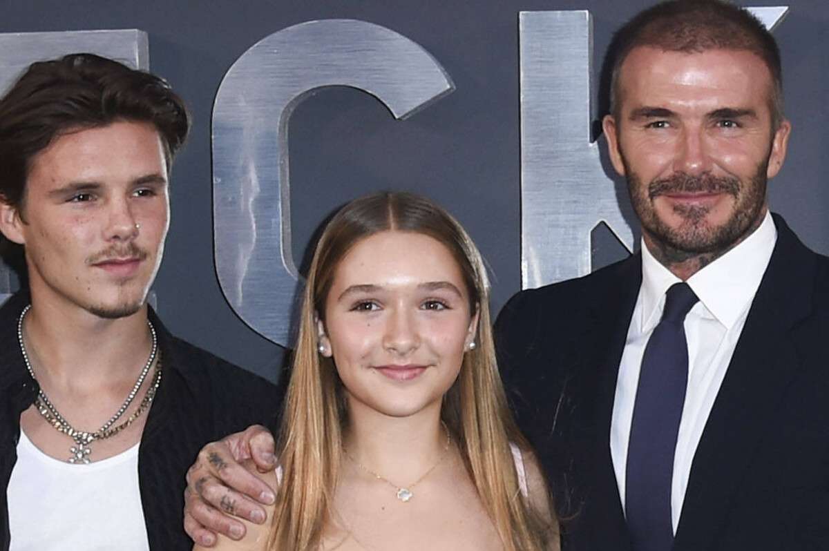 Дэвид Бекхэм с Харпер и Крузом