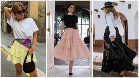 Воздушность и романтика: с чем носить трендовую ярусную юбку в этом сезоне