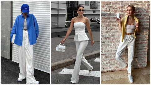 Прибавить элегантности, а не лишних кило: 3 нюанса при выборе белых брюк на лето