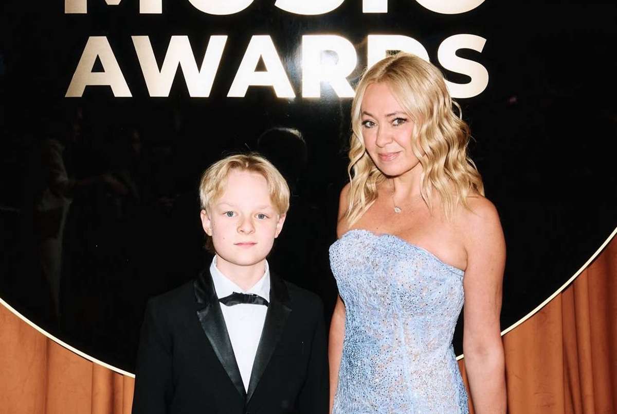 Яна Рудковская с сыном Александром