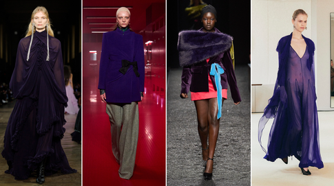 Королевский фиолетовый — главный цвет осени: стилист рассказала, как его носить