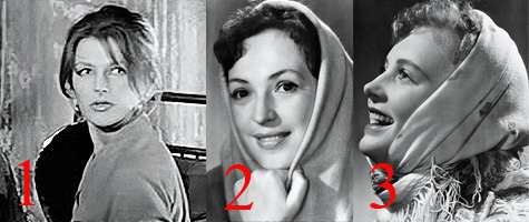 Роль Анфисы, которую в итоге получила Светлана Дружинина (1), примеряли на себя Клара Лучко (2) и Алла Ларионова (3).