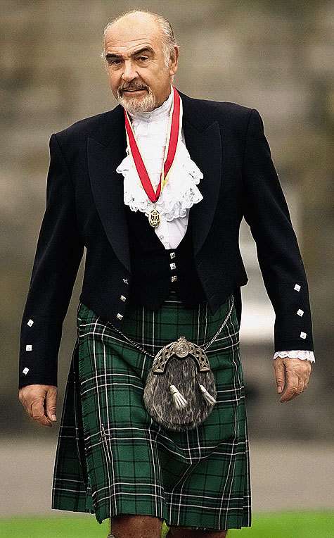 Килты из своей коллекции Шон О´Кон-нери надевает на все мероприятия.