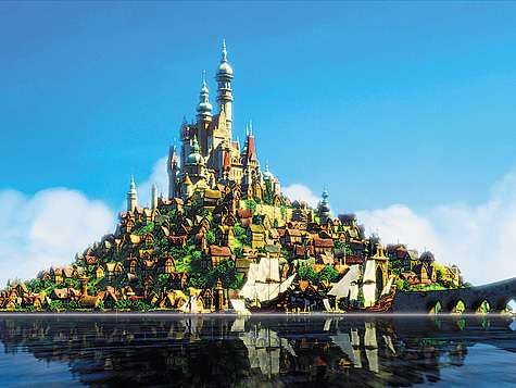 В качестве прототипа королевского замка выступили здания датской архитектуры.