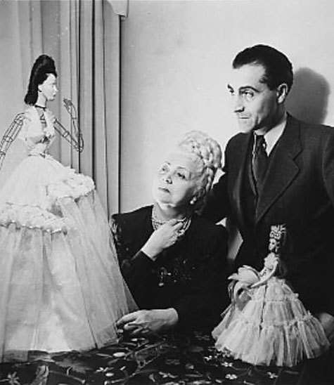 Основатель Дома Nina Ricci Нина Риччи с сыном Робером.