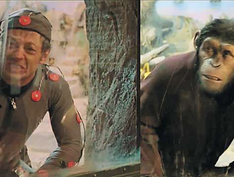 В фильме «Восстание планеты обезьян» Энди Серкис сыграл шимпанзе-революционера по имени Цезарь. Это уже второй раз, когда актеру пришлось перевоплощаться в примата: в картине «Кинг Конг» он исполнил роль гигантской гориллы.