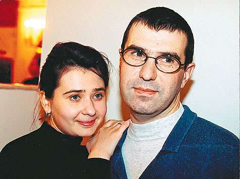 С женой Еленой.