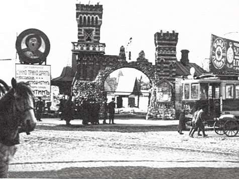Так выглядел главный вход в зоосад в начале ХХ века.