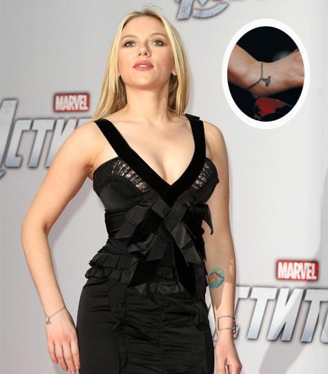 Скарлетт Йоханссон сделала оригинальное тату