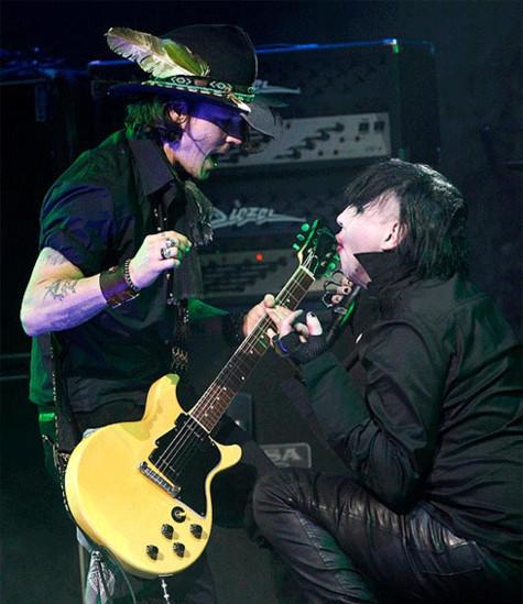 Джонни Депп спелся с Мэрлином Мэнсоном