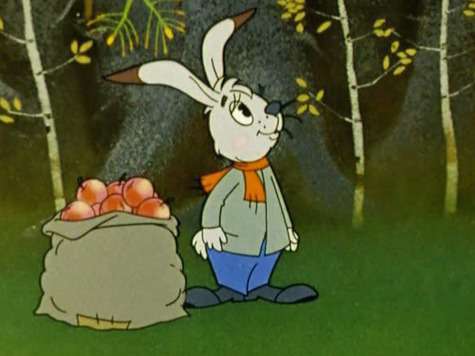 На фото: кадр из мультфильма Мешок яблок, «Союзмультфильм» (1974 г.) 