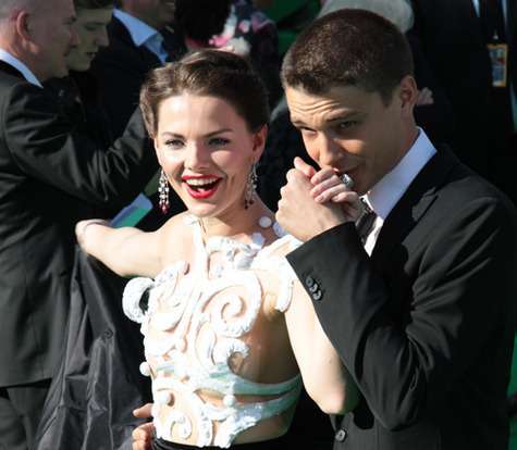 Елизавета Боярская и Максим Матвеев на открытии Международного Московского кинофестиваля.