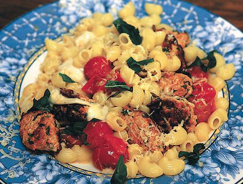 Макароны Grand di Pasta с фрикадельками и моцареллой