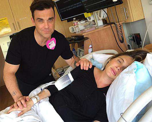 Робби Уильямс и Айда Филд. Фото: Twitter.com/@robbiewilliams.