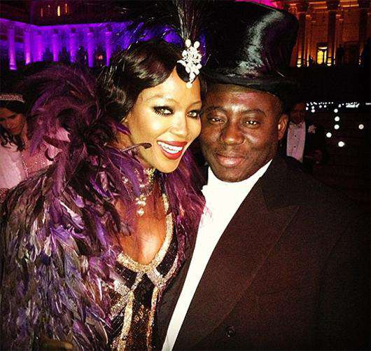 Наоми Кэмпбелл и Эдвард Эннинфул. Фото: Twitter.com.