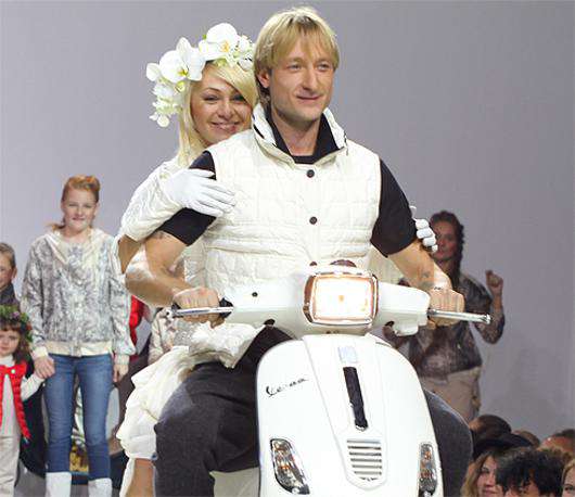 Евгений Плющенко и Яна Рудковская.