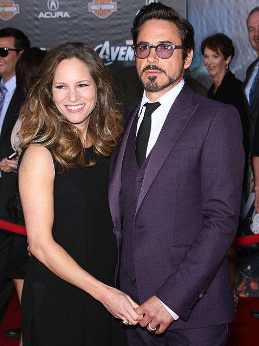 Роберт Дауни-младший с женой. Фото: All Over Press.