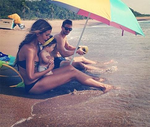 Виктория Боня отдыхает с семьей