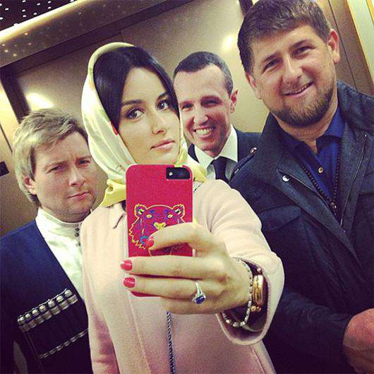 Тина Канделаки, Николай Басков, Рамзан Кадыров, Игорь Верник. Фото: Instagram.com.