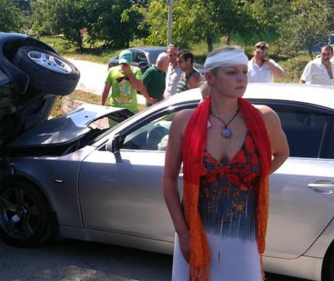 Волочкова опубликовала фото с ДТП