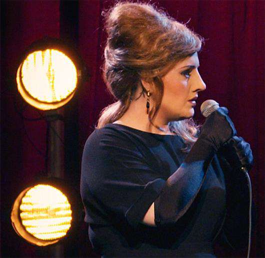 Адель в гриме. Фото: www.bbc.com.