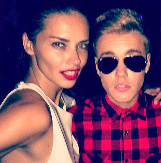 Адриана Лима и Джастин Бибер. Фото: Instagram.com (@justinbieber).