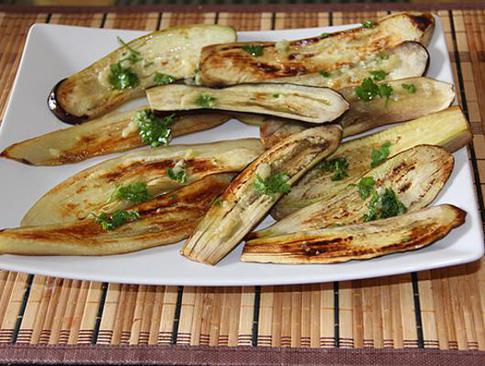 Постный стол: жареные баклажаны