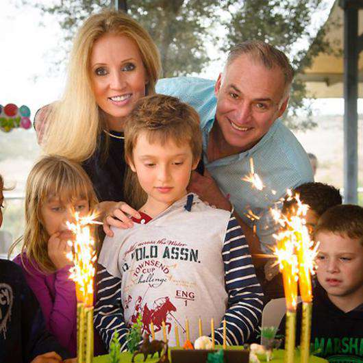 Екатерина Витебская-Мелас с семьей.