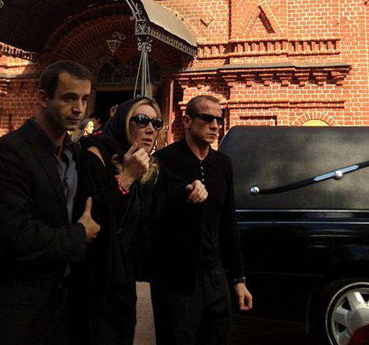 Дмитрий Певцов на похоронах сына. Фото: Гертруда Жигарева.