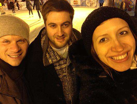 Елена со своим мужем Валерием (на фото слева) и другом, телеведущим, Максимом Шарафутдиновым. Фото: Instagram.com/ lenaborshcheva.