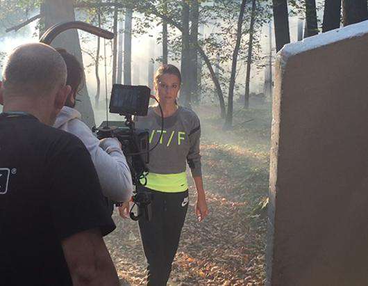 Кристина Орса на съемках клипа на песню «Снова». Фото: материалы пресс-служб.