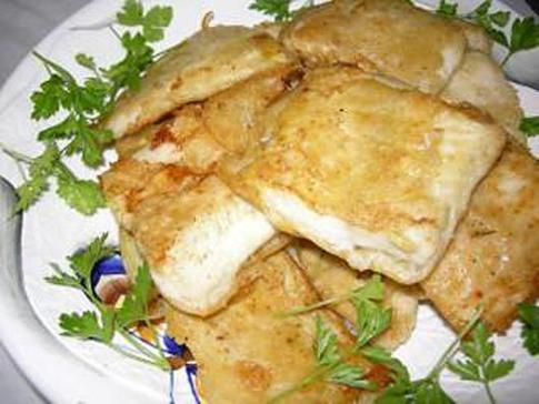 Филе молодой щуки в кляре с гарниром