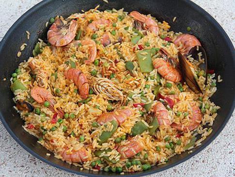 Готовим паэлью с морепродуктами