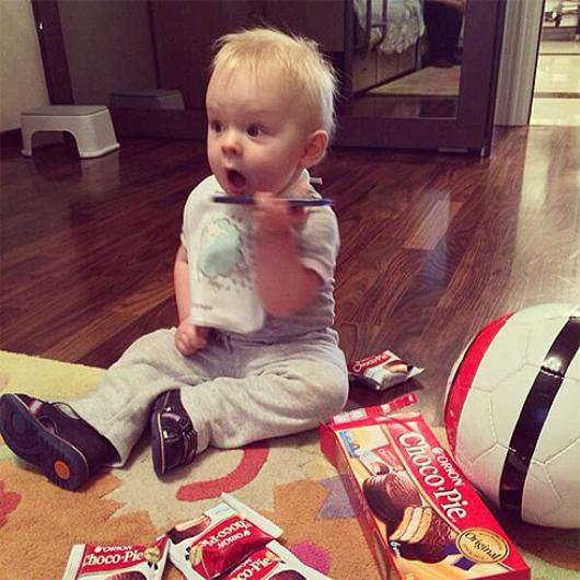 Сын Яны Рудковской и Евгения Плющенко. Фото: Instagram.com.