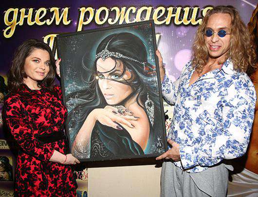 Наташа Королева и Сергей Глушко на презентации нового альбома певицы.