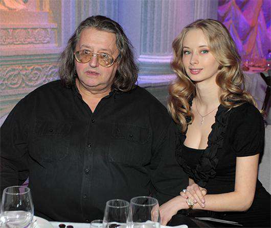 Александр Градский с четвертой женой Мариной.