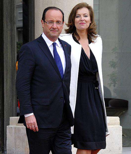 Франсуа Олланд и Валери Триервейлер. Фото: Rex Features/Fotodom.ru.