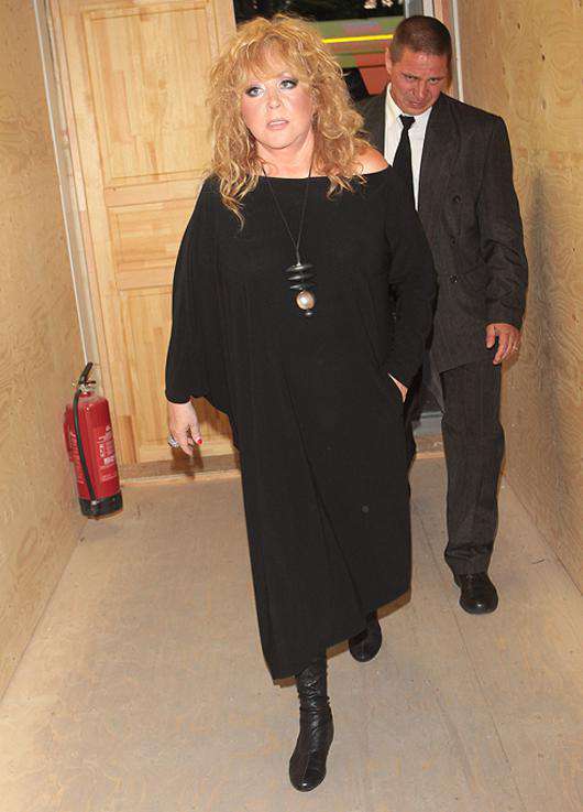 Алла Пугачева на своем творческом вечере в Юрмале.