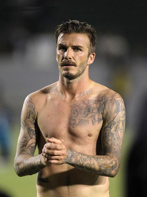 Дэвид Бекхэм обнажился на Манхэттене