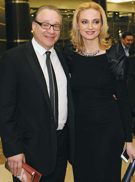 Максим Дунаевский с женой.