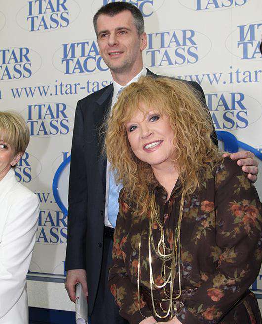 Алла Пугачева и Михаил Прохоров.