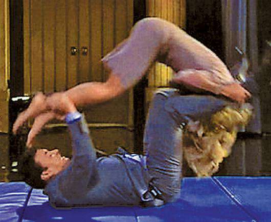 Хайди Клум и Джимми Фэллон. Фото: Youtube.com.