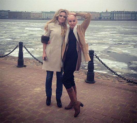 Жанна Эппле и Дана Борисова в Санкт-Петербурге. Фото: Instagram.com.