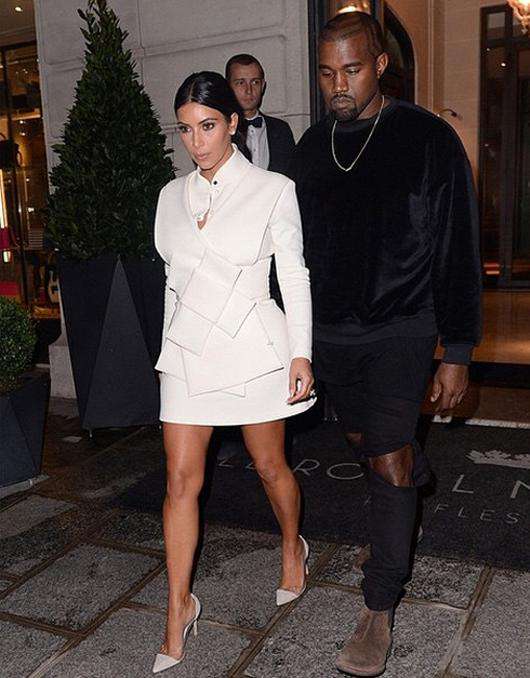 Ким Кардашьян и Канье Уэст. Фото: Instagram.com/kimkardashian.