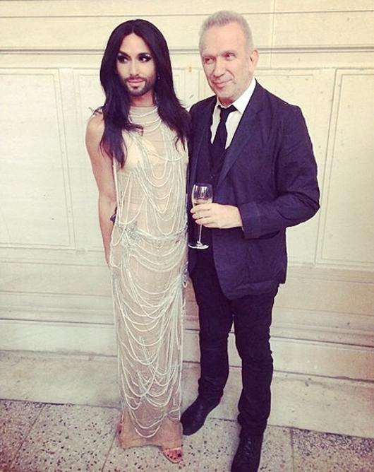 Кончита Вурст и Жан-Поль Готье. Фото: Instagram.com/conchitawurst.