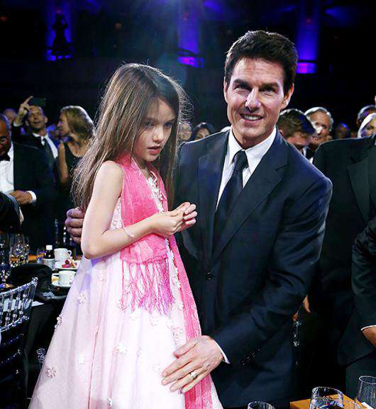 Том Круз с дочерью Сури. Фото: Rex Features/Fotodom.ru.