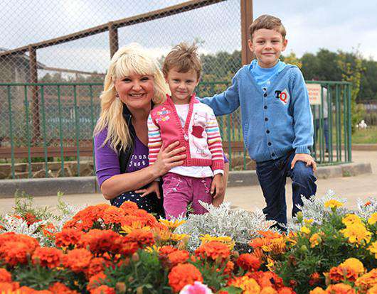 Маргарита Суханкина с детьми. Фото: Лилия Шарловская.