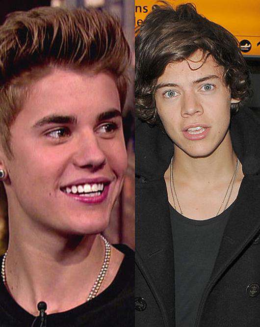 Джастин Бибер и Гарри Стайлз. Фото: www.star-magazine.co.uk.